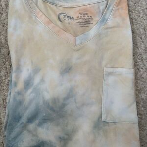 Zia Active Tie-Dye V-Neck Pocket Tee